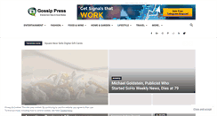 Desktop Screenshot of gossippress.com